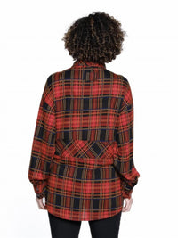 Tru Luxe - Half Zip Front Knit Shirt