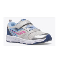 SAUCONY Toddler's Wind Fst Sneakers in silver blue pink - kids' sneaker