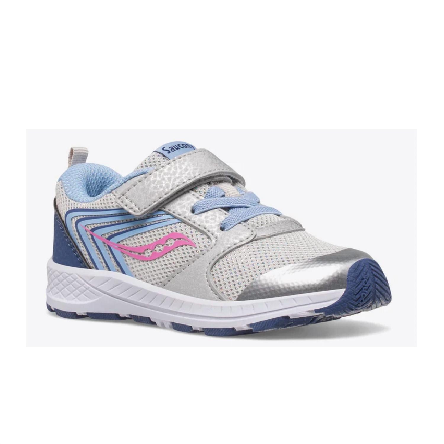 SAUCONY Toddler's Wind Fst Sneakers in silver blue pink - kids' sneaker