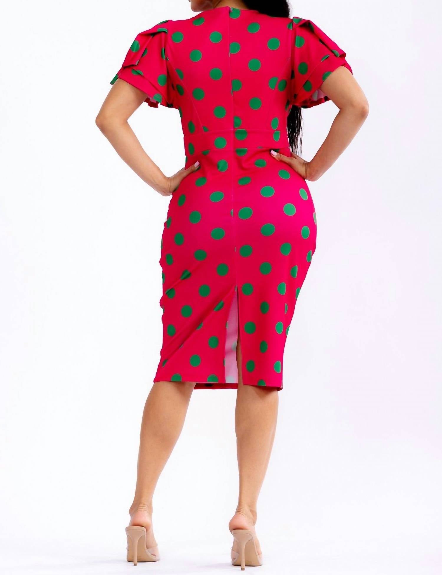 Karen T Design - Polka Dots Midi Dress
