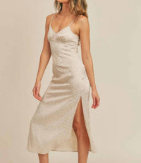 Sadie & Sage - Just For You Satin Midi Dress