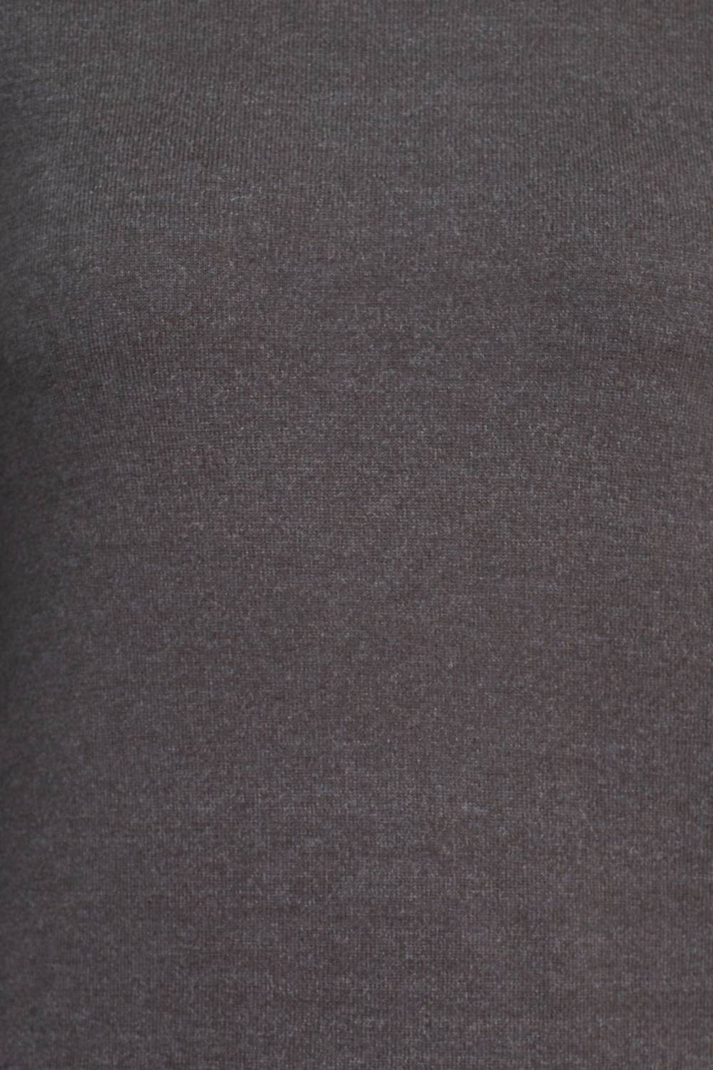 Cupio - Scoop Neck Long Sleeve Solid Knit Top