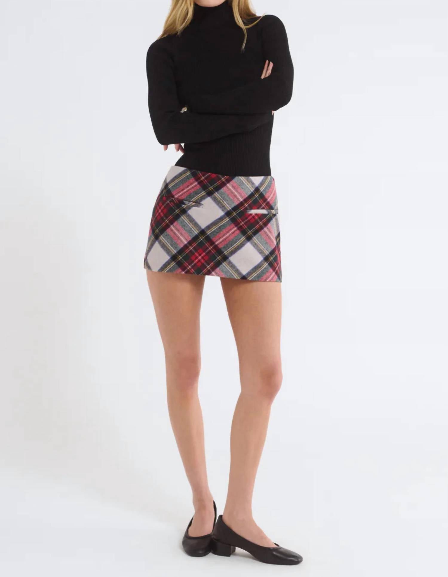 Rumored - Holiday Micro Skort