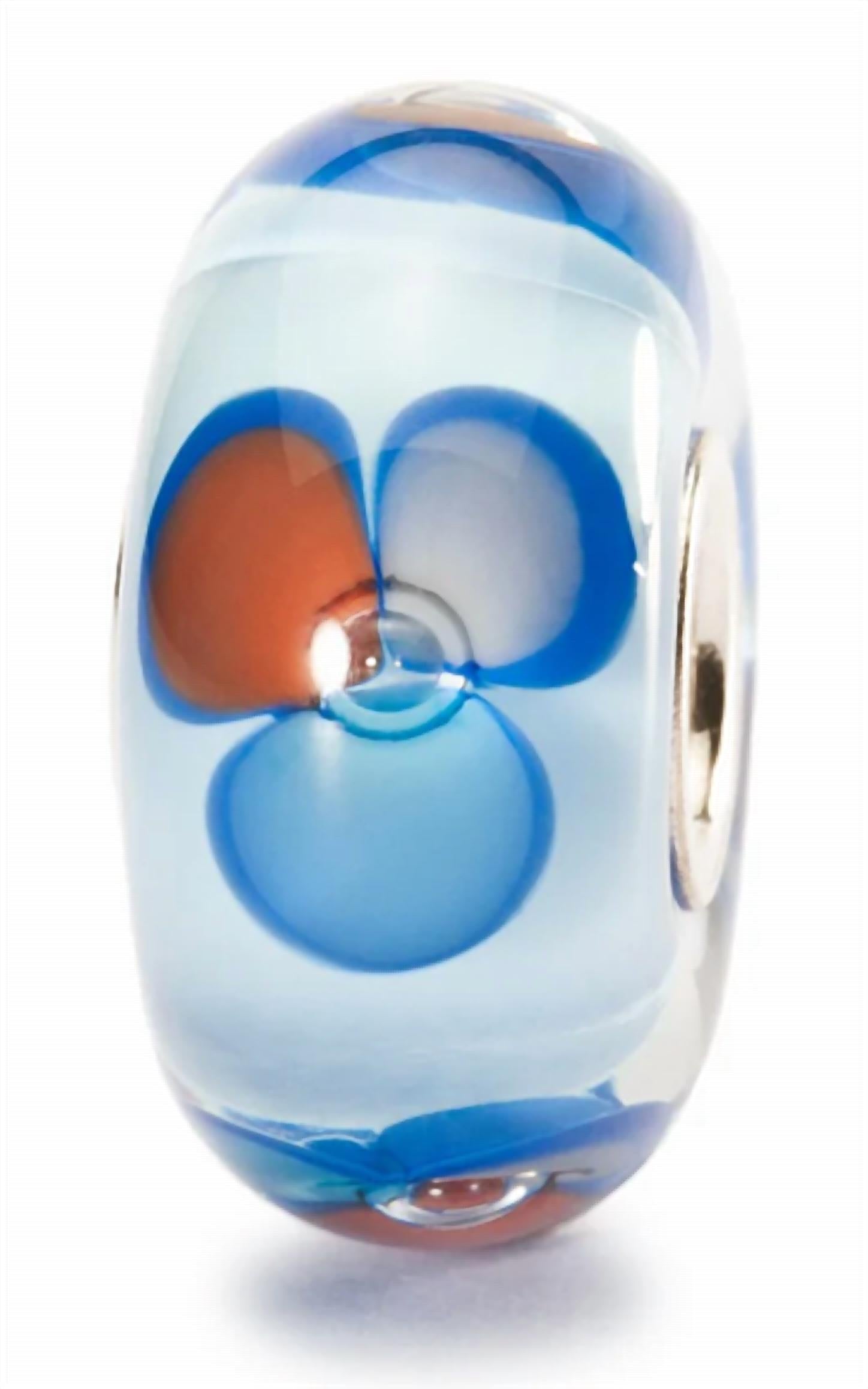 Trollbeads Women's Fantasy Glass Bead Charm in blue - women's accessory