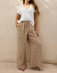 Lamade - Suri Deep V-neck Gauze Tee