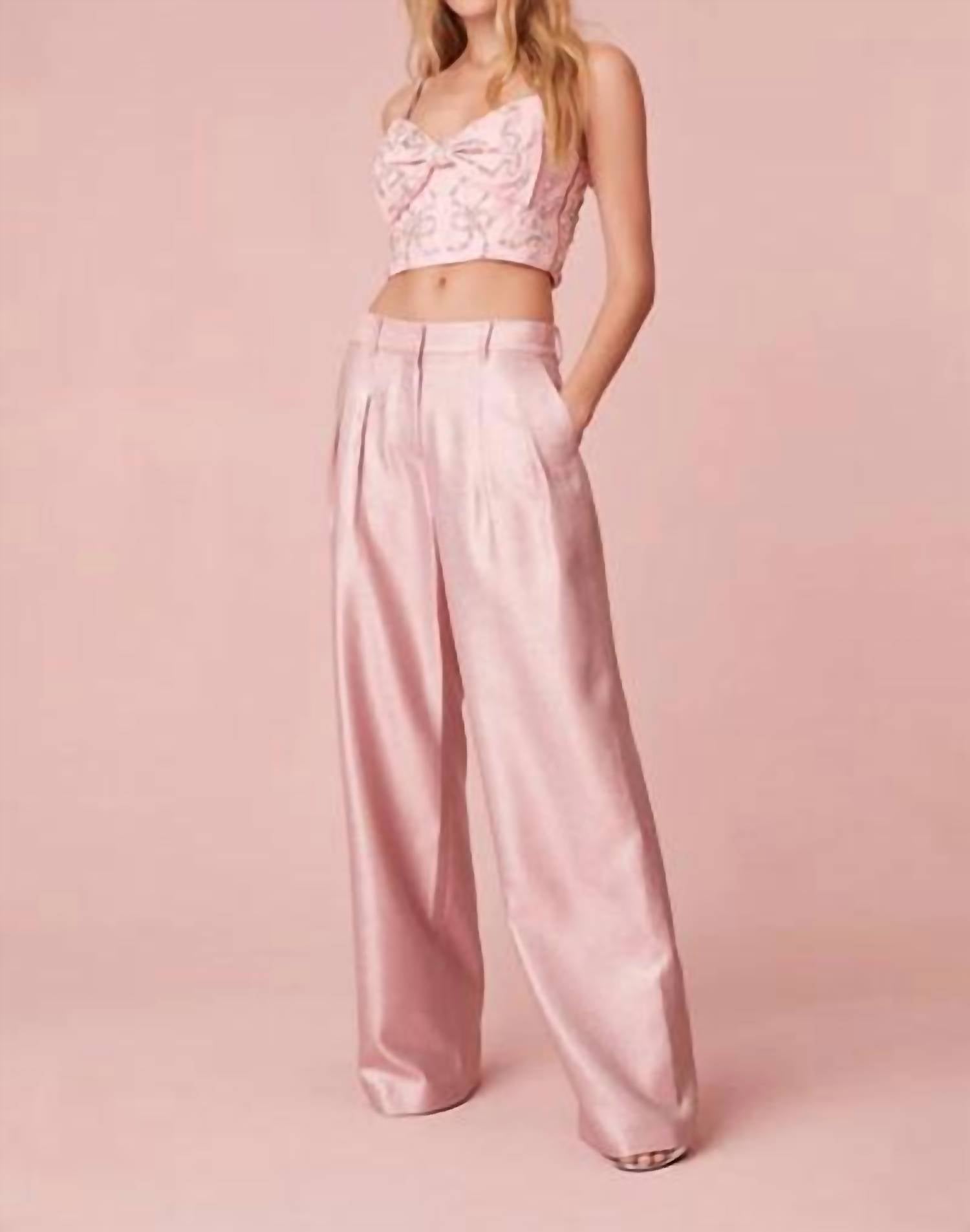 Loveshackfancy - Adams Lurex Tailored Pants