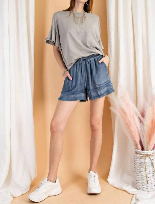 Lovesick Washed Denim Short