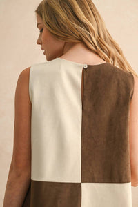 Miou Muse - Color Block Shift Dress
