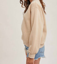 Bluivy - Long Sleeve V-neck Sweatshirt