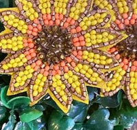 Bosuk Jewlery - Women's Sunflower Seed Bead Statement Earrings