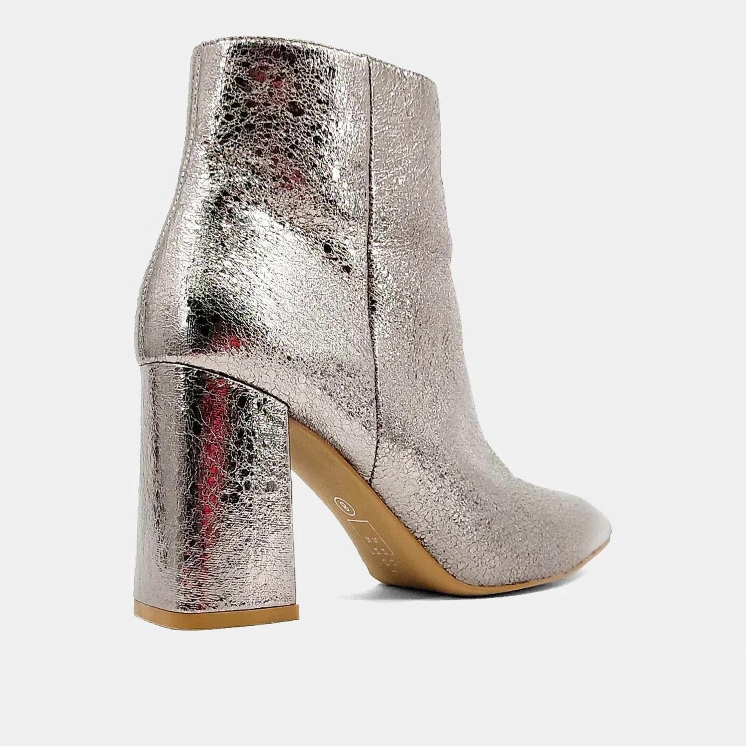 SHU SHOP Women's Veronica Ankle Boot in pewter - women's shoe - detail view