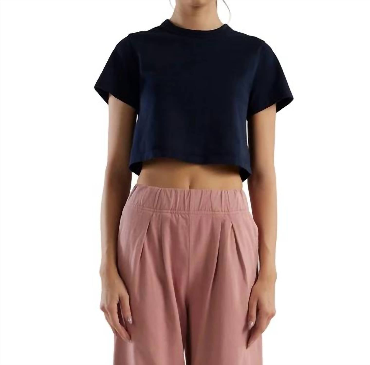 Les Tien - Daria Crop Jersey Tee