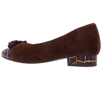 L'amour Des Pieds Women's Farida Loafer in chocolate - women's flats - detail view