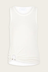 Rabanne - Asymmetric Signature Pierced Tank