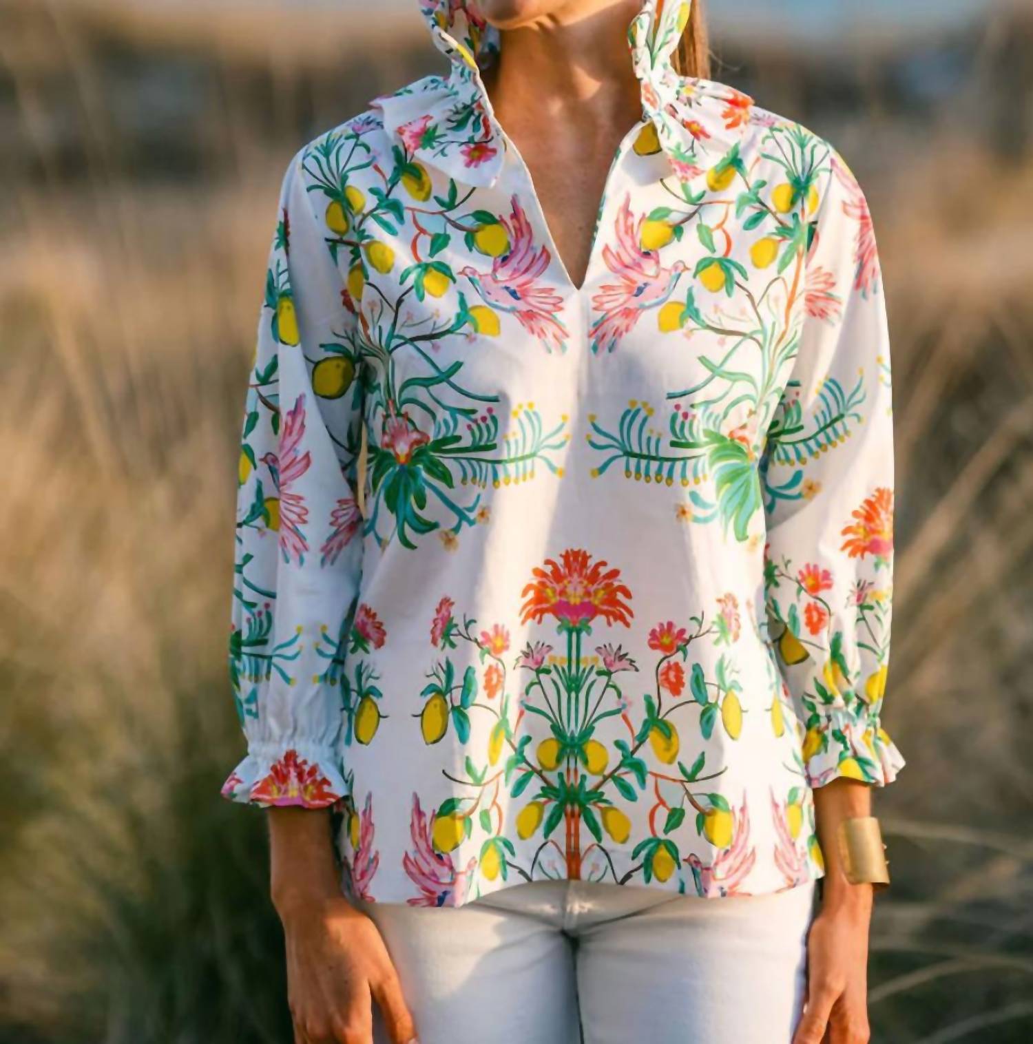House Of Mbr - Lemon Soiree Harper Top