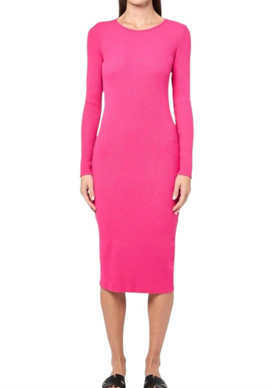 Monrow - Cozy Rib Long Sleeve Maxi Dress