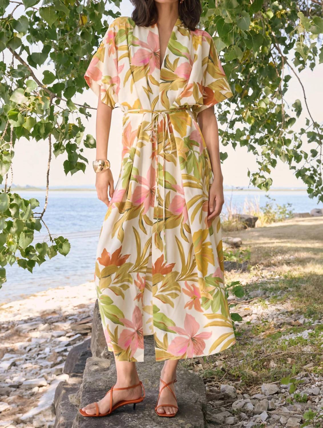 Joseph Ribkoff - Floral Tropical Maxi Dress