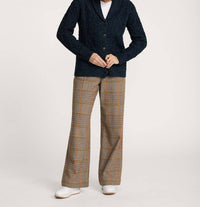 PENDLETON Fisherman Wool button sweater in blue - women's cardigan