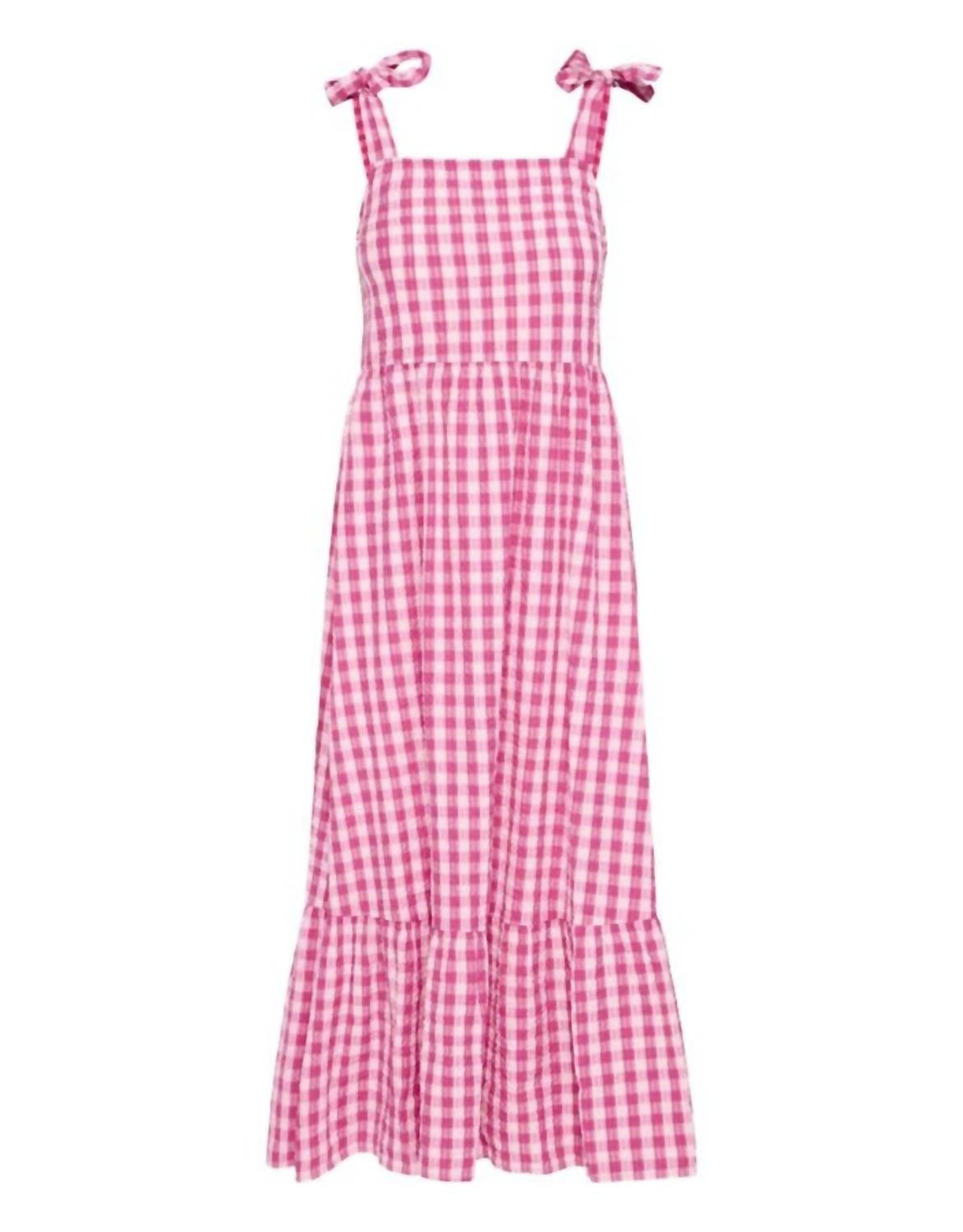 Ichi - Felica Tie Strap Midi Dress