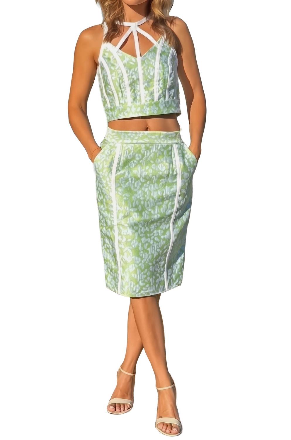 Natanya Friedka - Nicole Jacquard Fabric Two-piece Set
