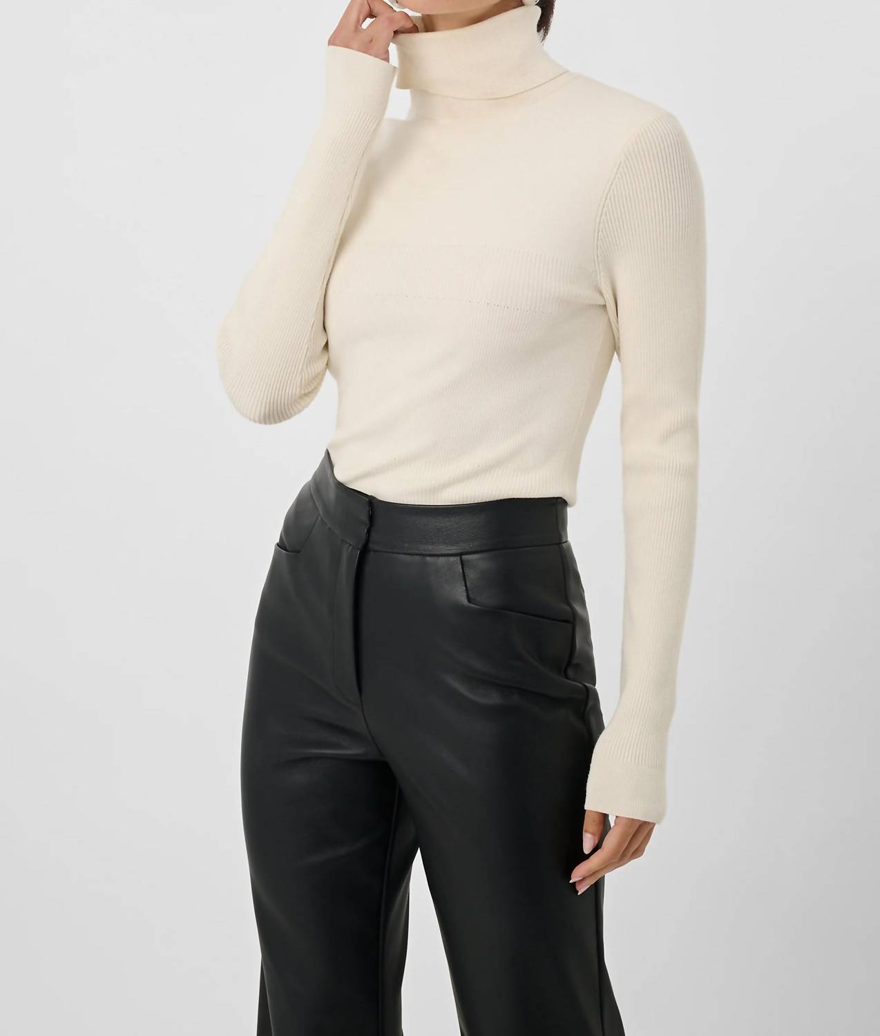 Toccin - Valeria Rib Knit Turtleneck Sweater
