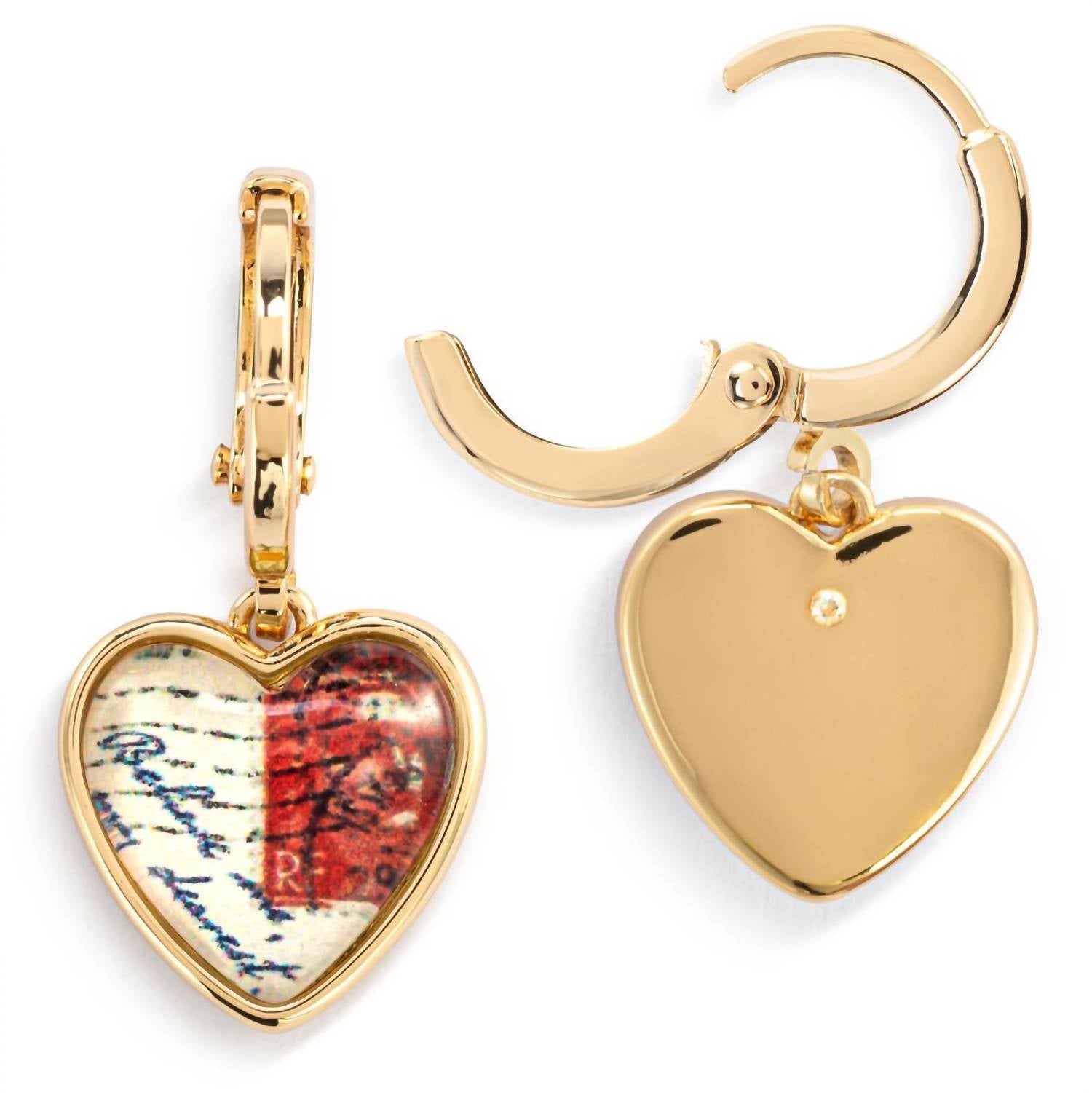 Demdaco - Women's PS I Love You Art Heart Earrings