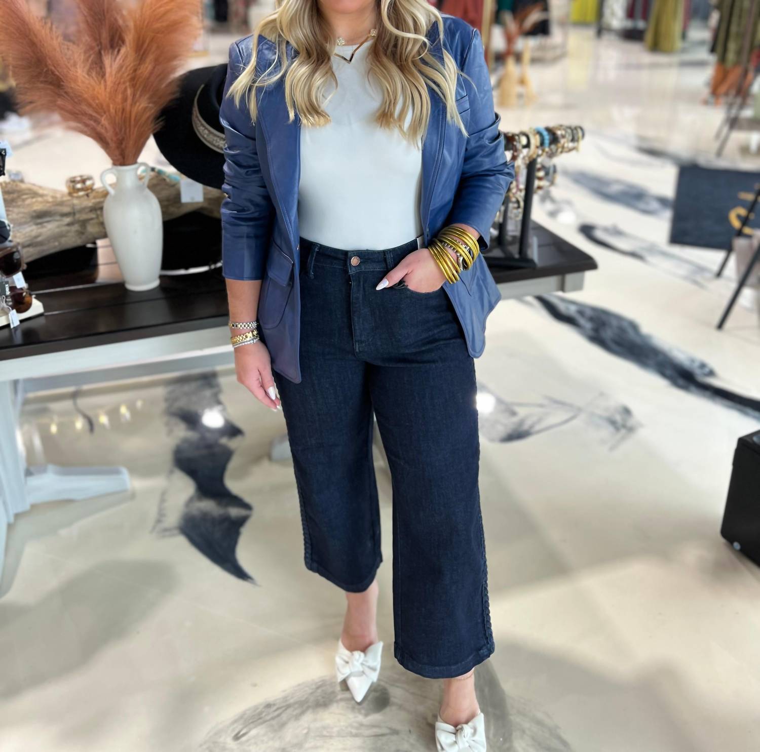Fate by LFD City Slick Blazer in blue - women's jacket