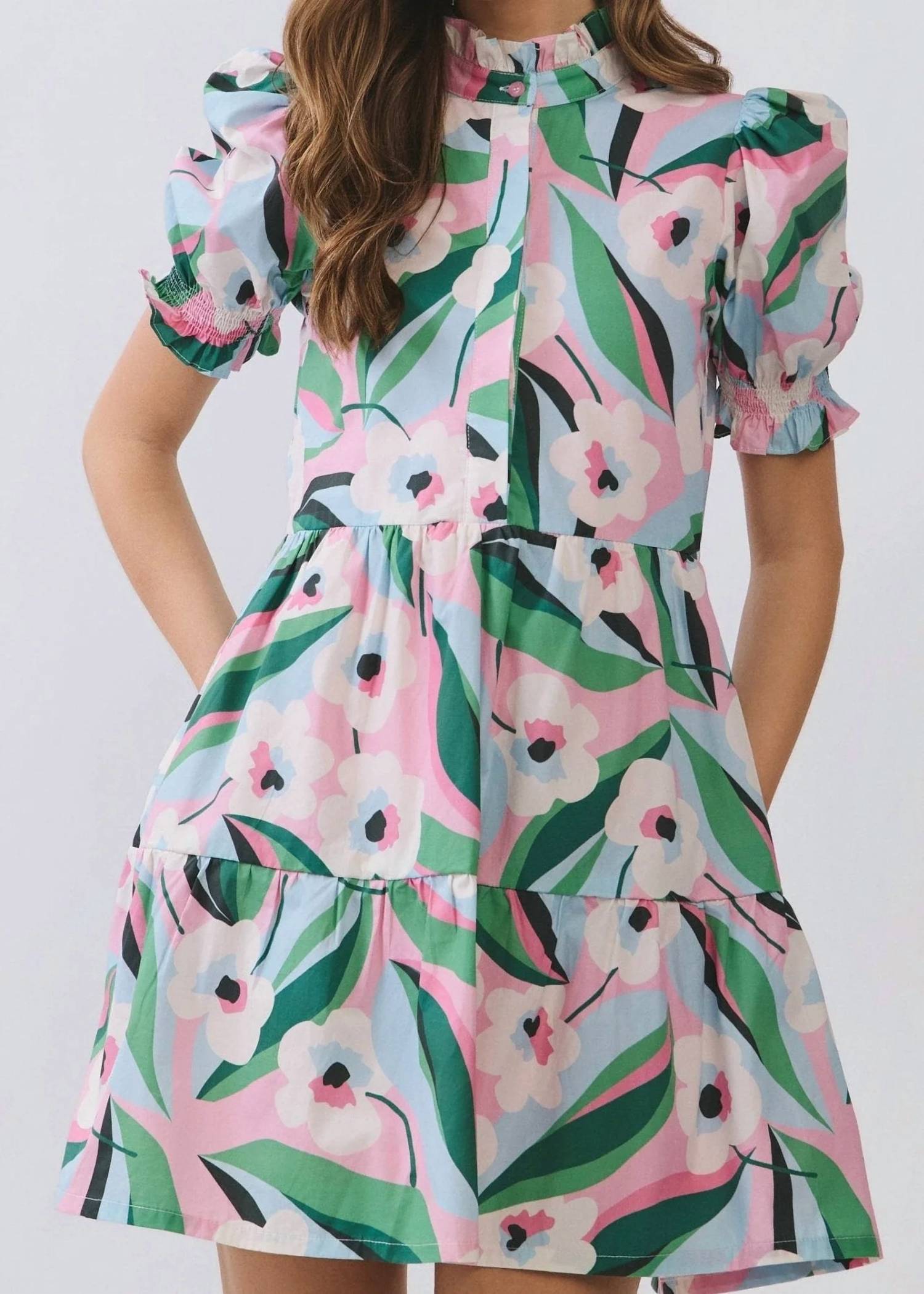 Tcec - Sweet Blossom Floral Mini Dress
