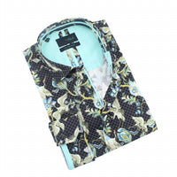 Eight X - Traditional Flying Japanese Crane Button Down Shirt