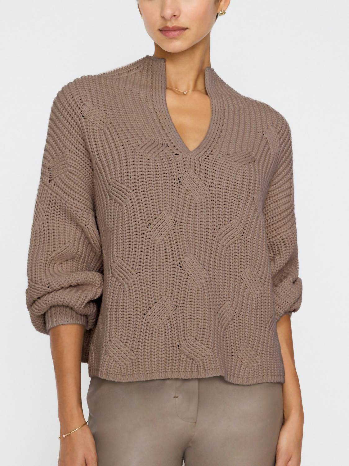 Brochu Walker - Grayson Cable Pullover Sweater