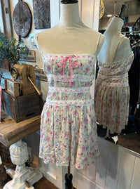Sky To Moon - Floral Tiered Lace Mini Dress