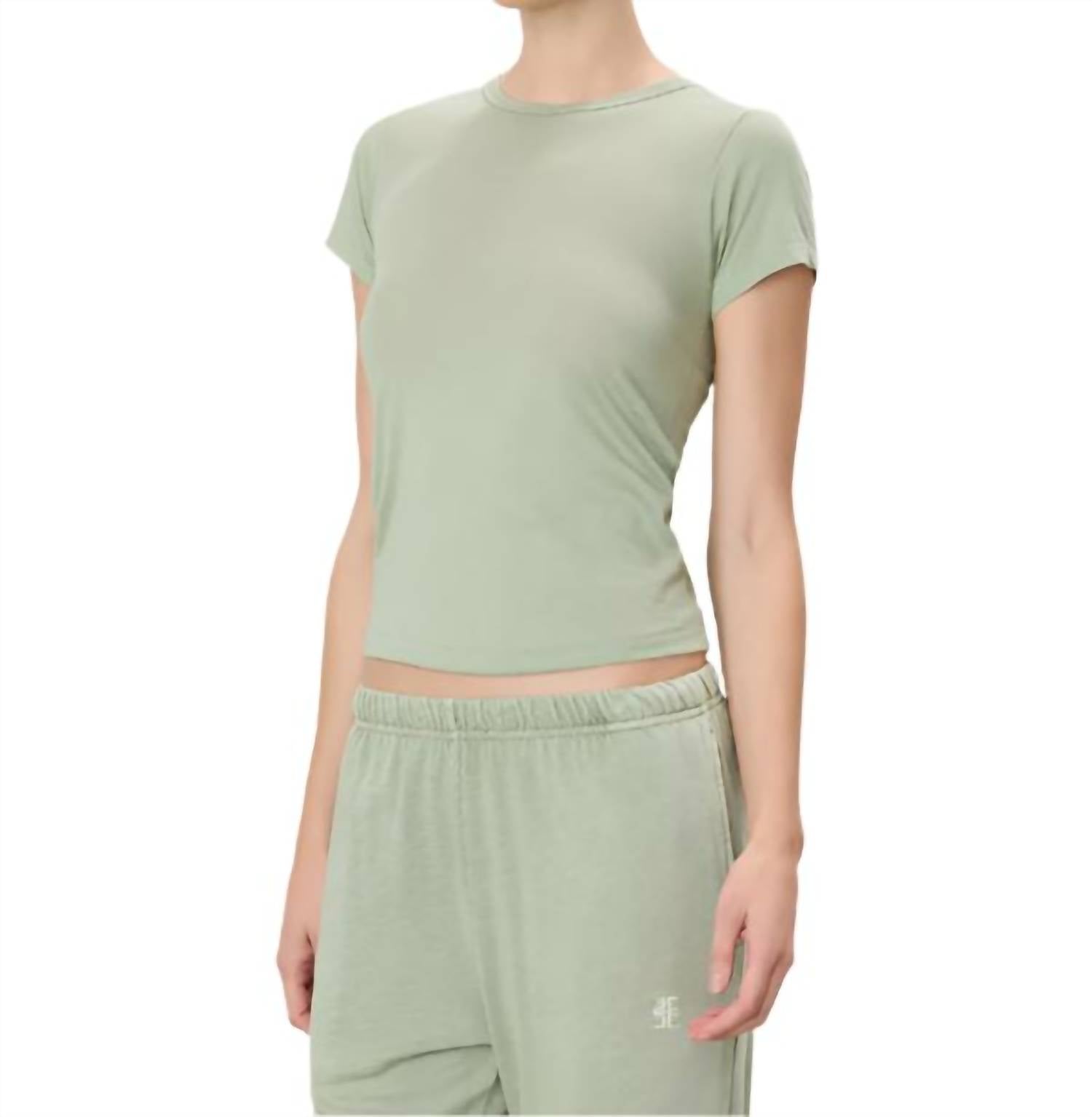 Eterne - Fitted Crewneck Short Sleeve T-shirt