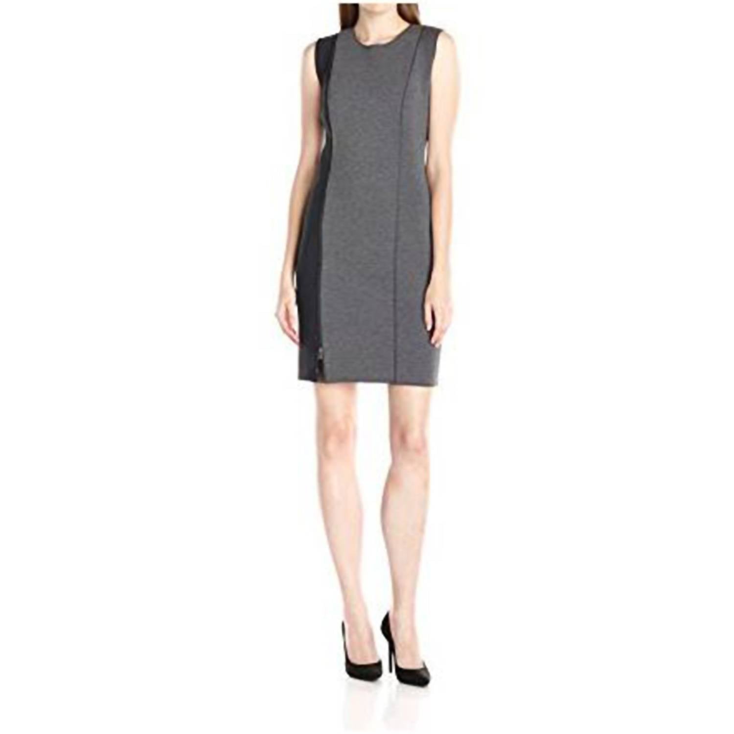Women's Kinley Crew Neck Scuba Sleeveless Mini Dress