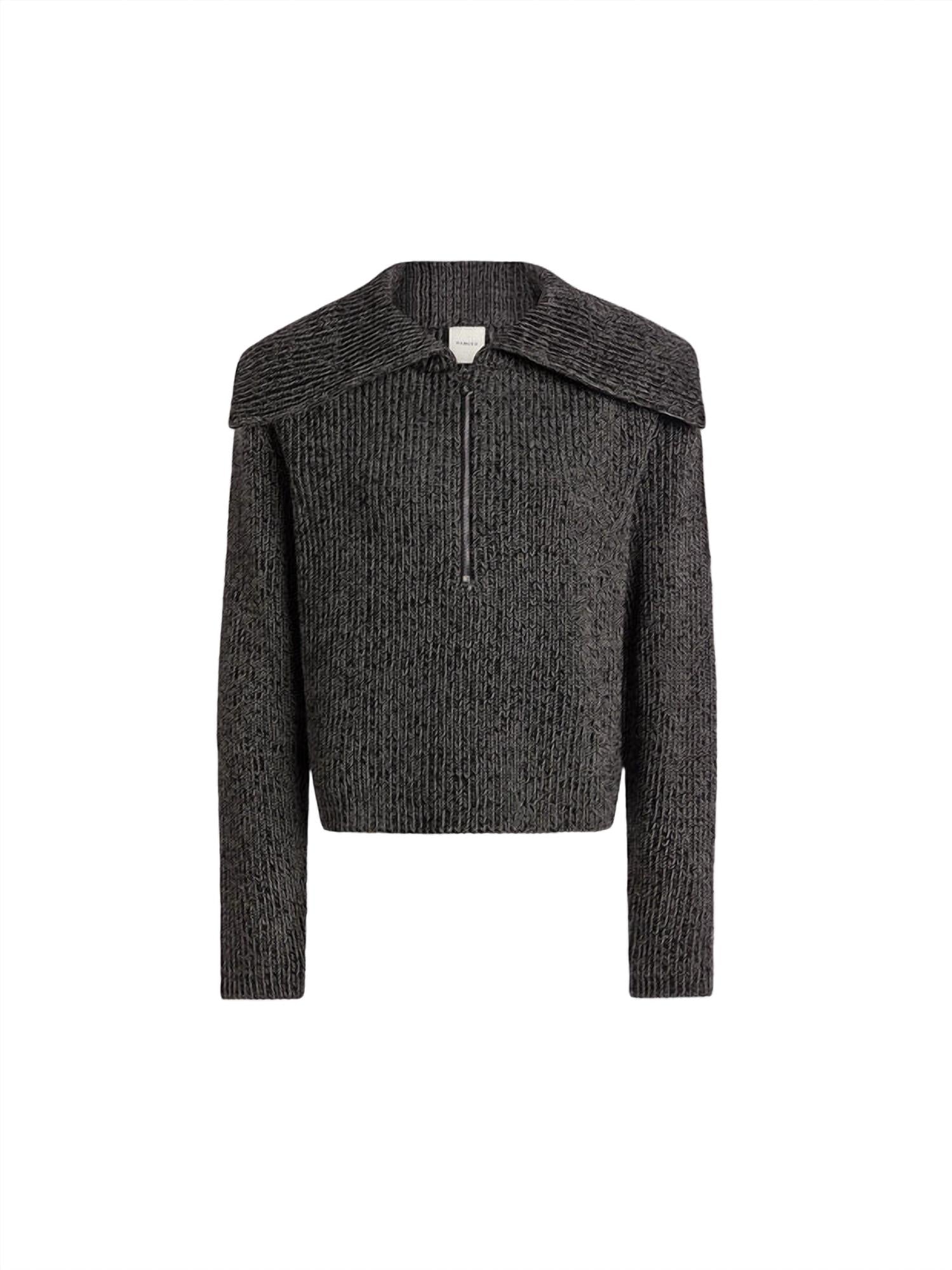 ELISE HALF ZIP KNIT SWEATER