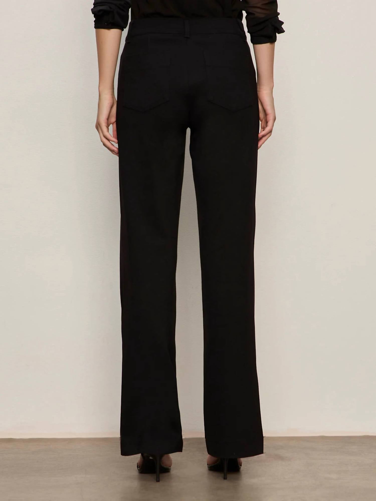 Sanctuary Marine Ponte Pants in black - women's pants - alternate view