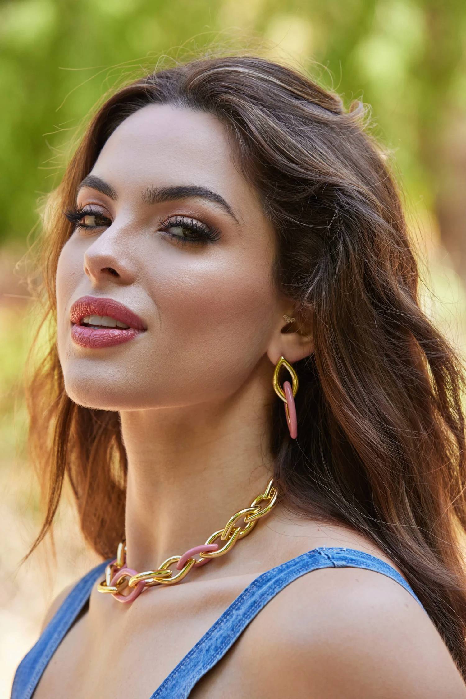 Adriana Pappas - Women's Enamel Link Earrings