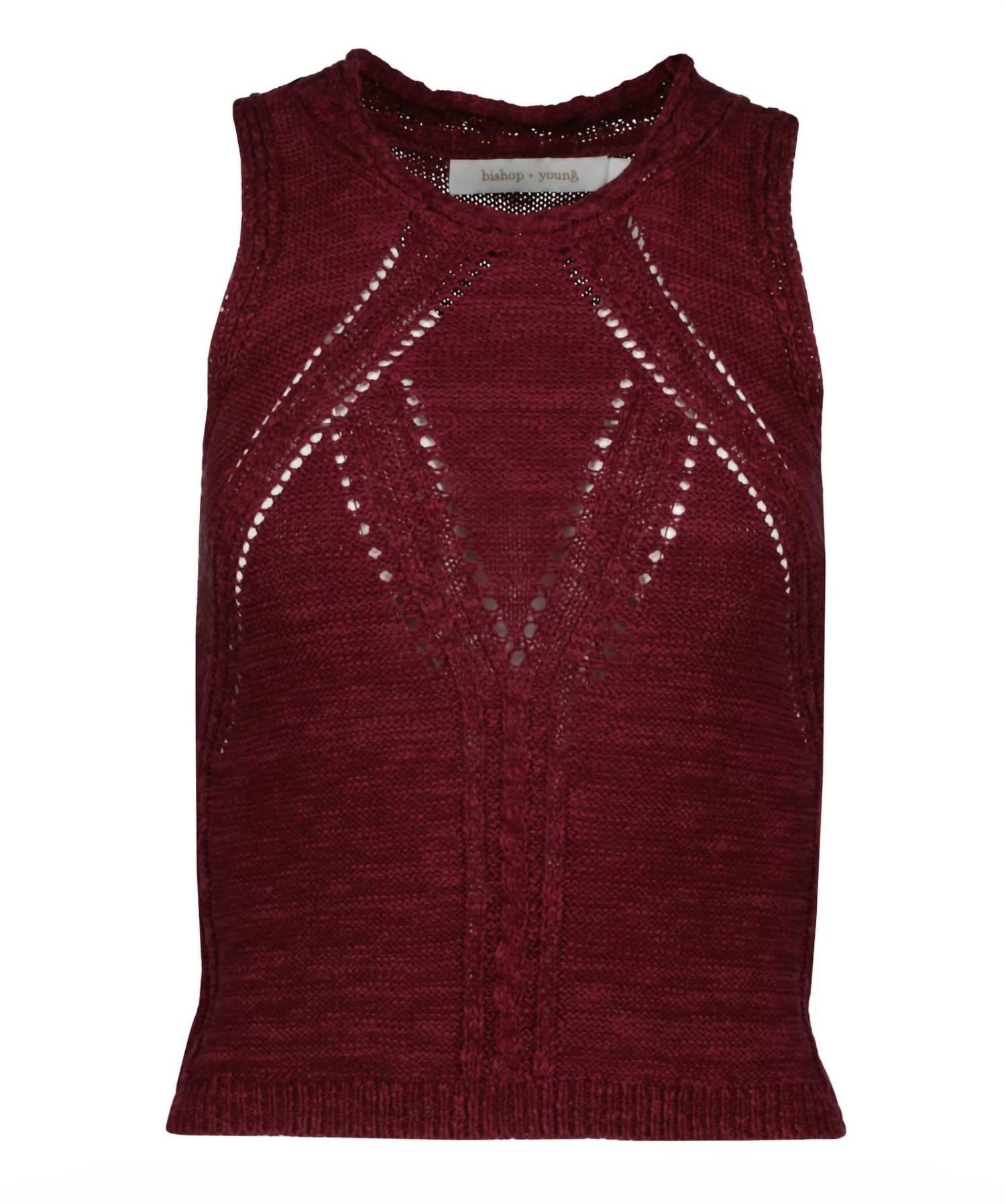 Bishop + Young - Muse Pointelle Knit Tank Top