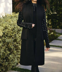 Frank Lyman - Binita Pearl And Rhinestone Embellishments Sweater