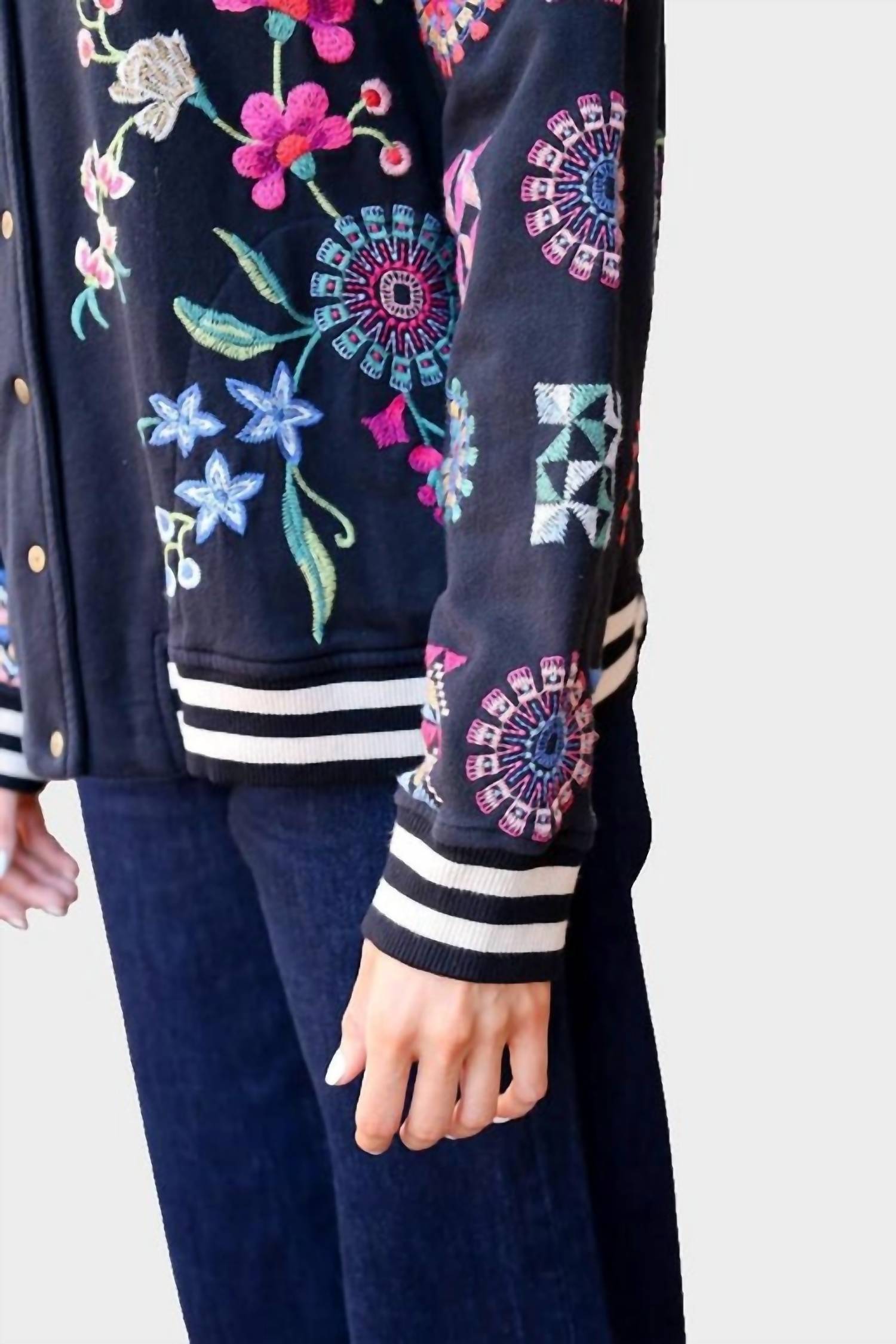 Johnny Was - FRENCH TERRY BOMBER JACKET NIKKOLA