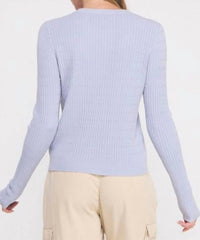 Allie Rose - Tight Cable Knit Sweater