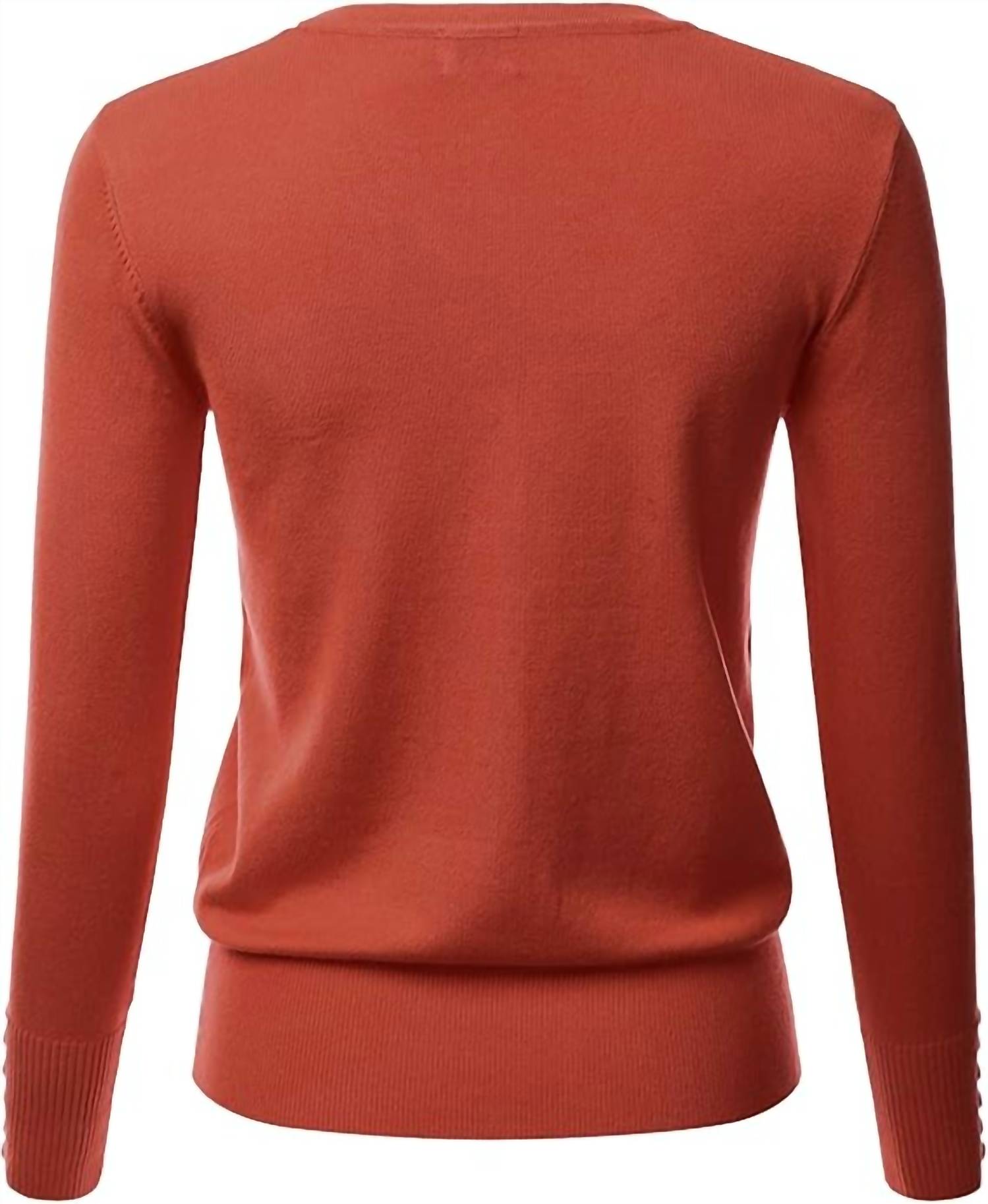 Made By Johnny - Women's Classic V Neck Cardigan