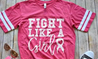 Sweet Caroline Boutique - Women's Fight Like A Girl Cancer Tee