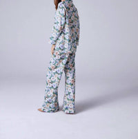 Noblesse Oblige Liberty Pajamas Bottom in blue - women's pants - detail view