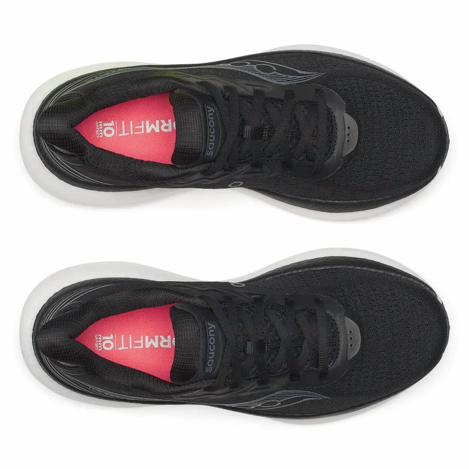 SAUCONY Women's Triumph 23 Running Shoe in 200 black white - women's shoe - view 4