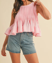 Anniewear - Pintuck And Run Top