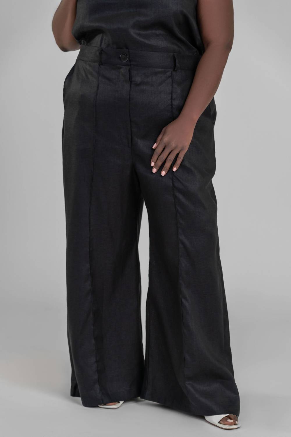 Adriana Contreras - Little Luxuries Linen Wide Leg Pants - Plus