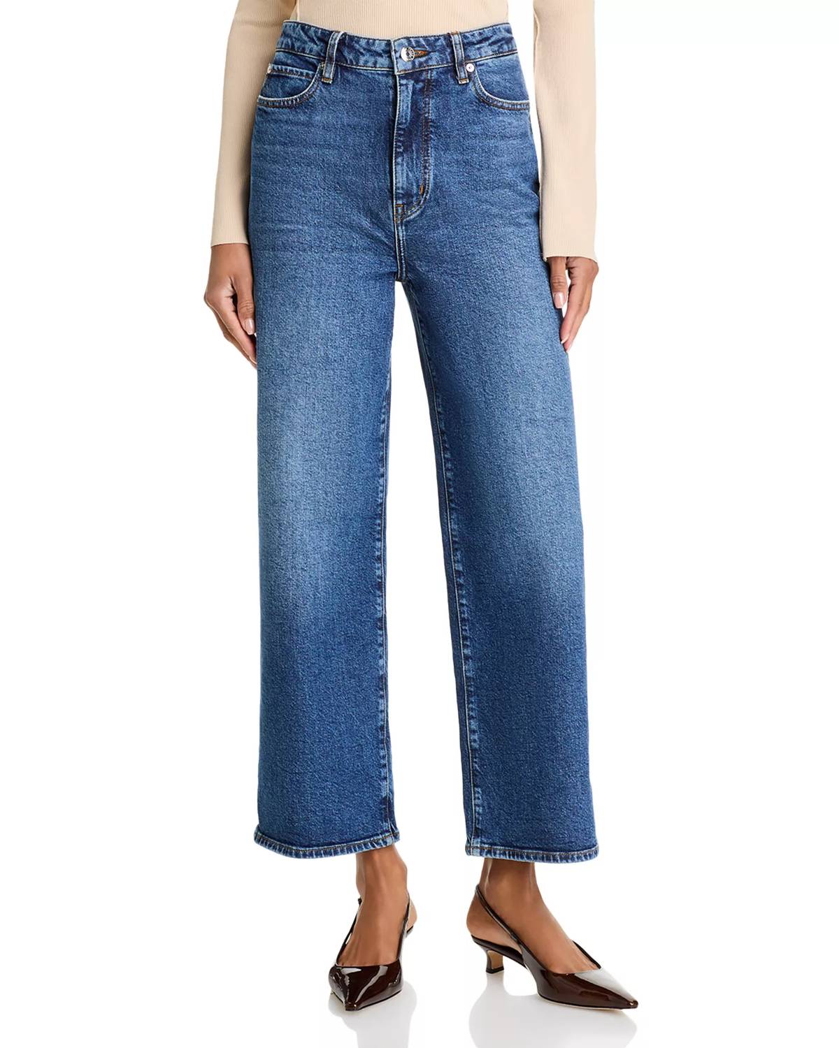 Frame - The Wide Leg High Rise Stretch Jeans