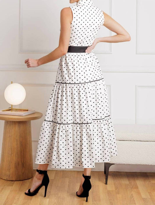 Flying Tomato - Dorthy Dotted Midi Dress