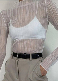 May Blue - Mesh Around Me Shirt