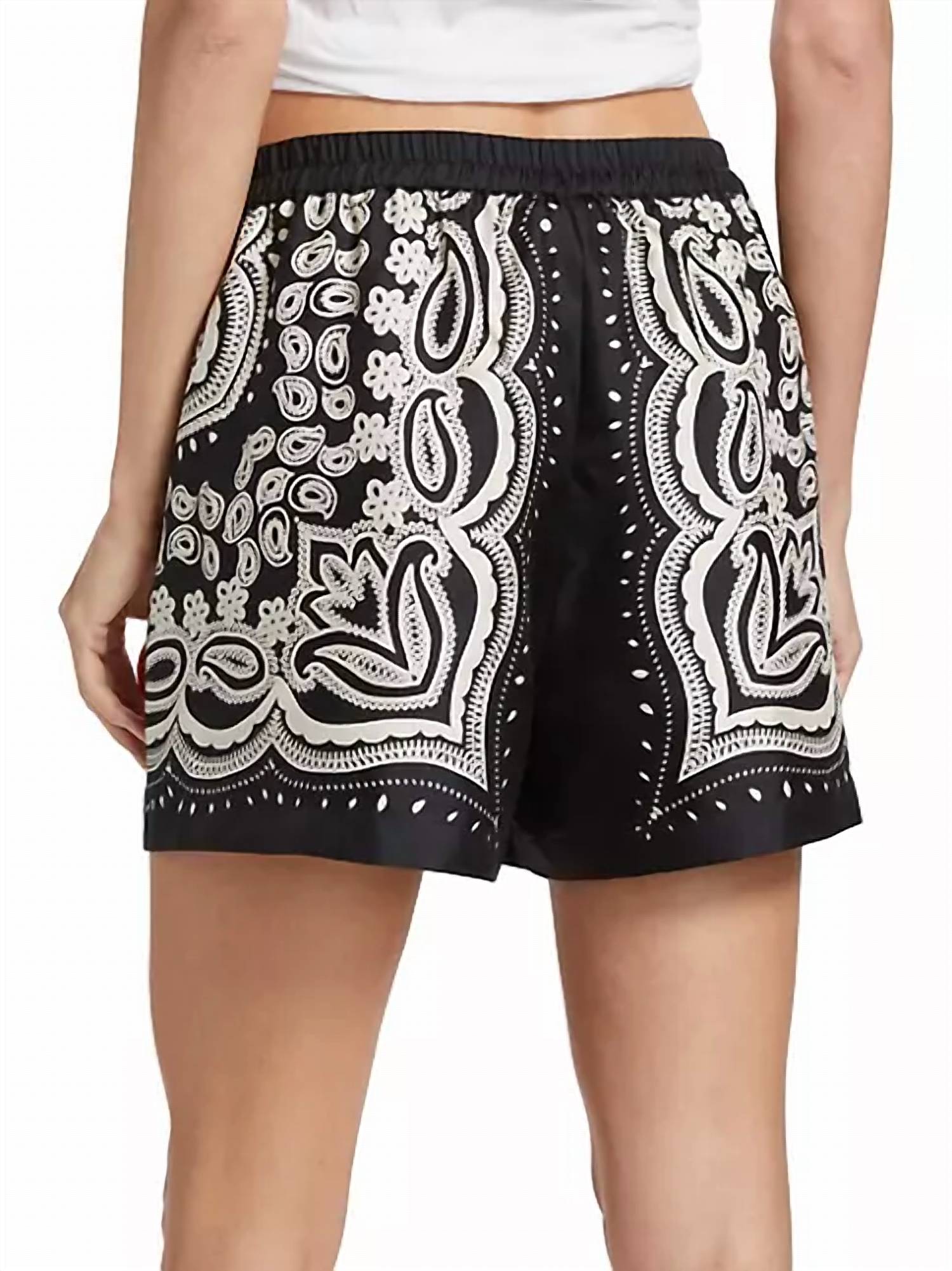 Nili Lotan - Frances Printed Silk Short